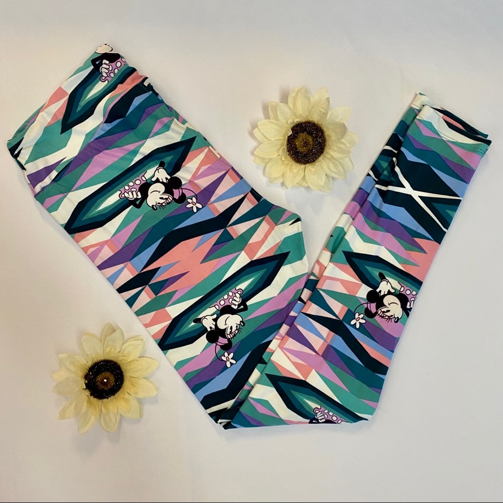 NEW Lularoe TC Minnie Mouse Multicolor Leggings